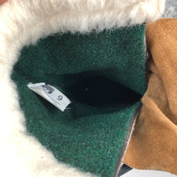 Sorel CANADA Mens Size 6 Caribou Brown Black Insulated Lace-Up Winter Snow Boots - Picture 16 of 16